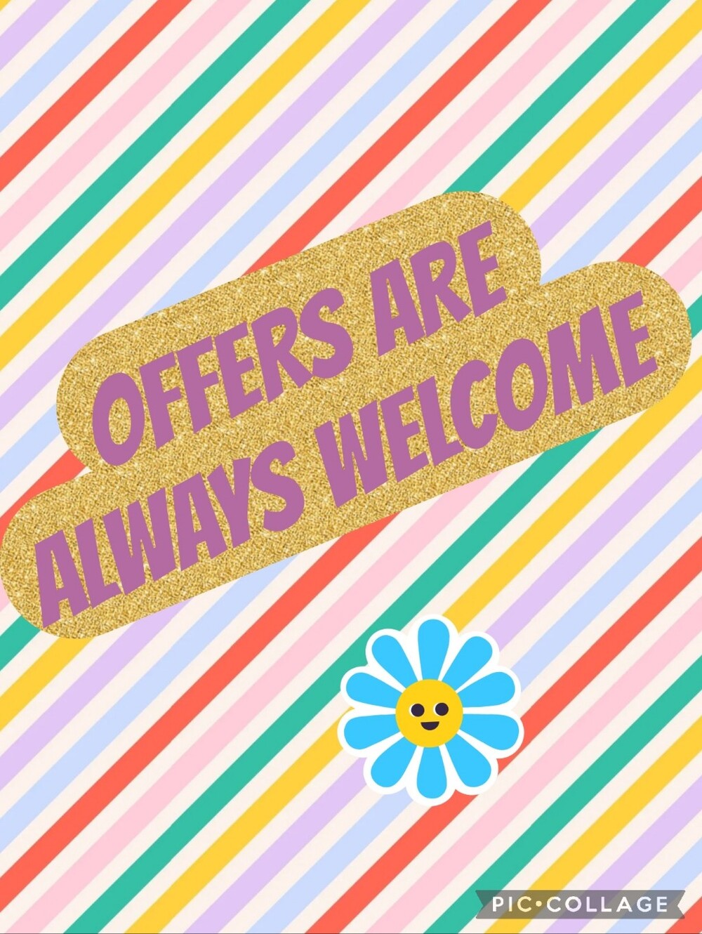 Offers Are Always Welcome Decorative Graphic
